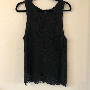 Lucky black lace top